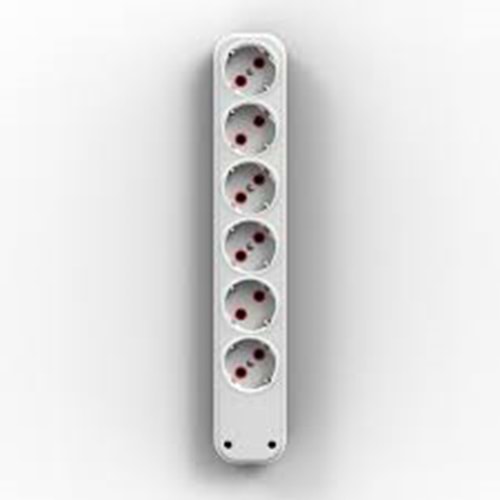 FETİH 6LI KLEMENSLİ TOPRAKLI GRUP PRİZ DHL