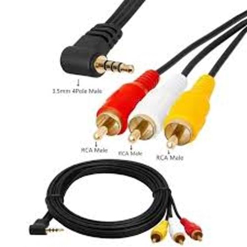 3RCA ERKEK-3.5 STREO ERKEK PREMIER KABLO
