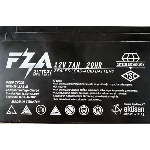 FEZA 12V 7AH 2,1 KG KALİTE AKÜ