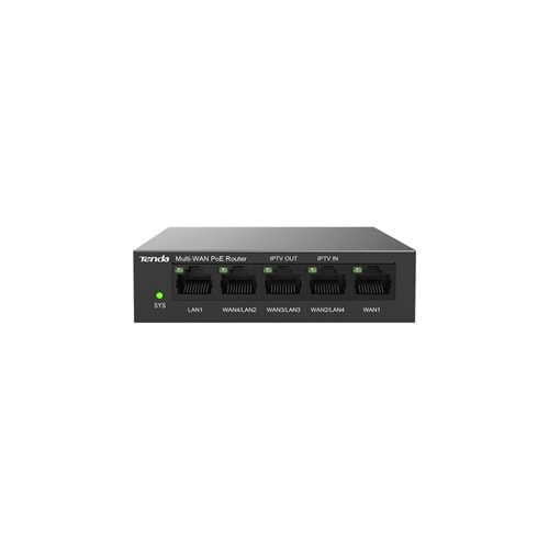 (KAMPANYALI ÜRÜN)Tenda G0-5G-PoE 5 Port 4 Port Poe+ 10/100/1000 Switch Çelik Kasa POE Router