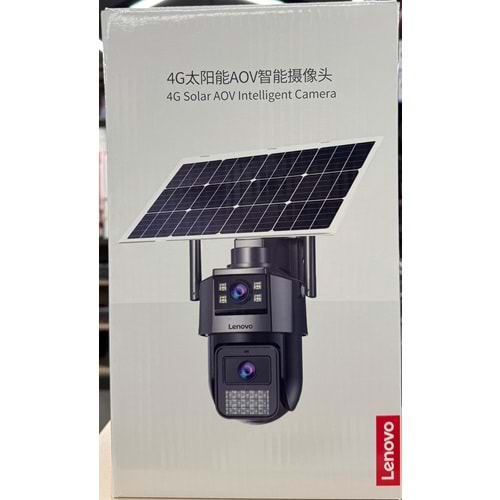 LENOVA 4G SOLAR 6 MP+6 MP ÇİFT LENS KAMERA (UYGULAMA:cam720,1 SABİT,1 PT,4K,GECE RENKLİ GÖRÜŞ,HAREKET ALGILAMA,SESLİ UYARI,256 GB SD KART)