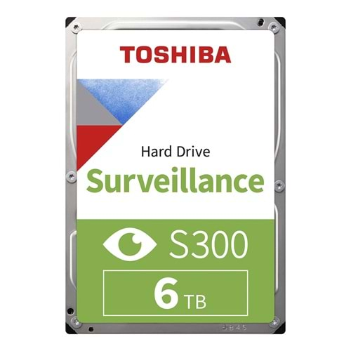 TOSHIBA S300 Surveillance 6 TB 5400RPM 256MB 7/24 DVR,NVR için Güvenlik HDD