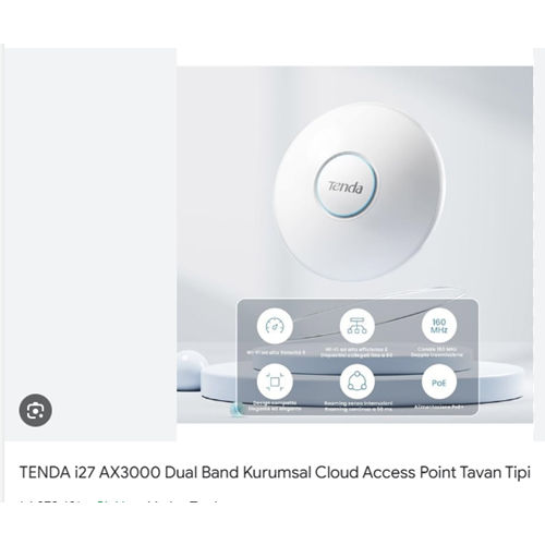 TENDA AX3000 Wİ-Fİ 6 574MBPS+2402MBPS MU-MIMO ACCESS POİNT