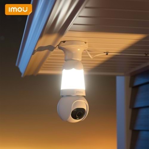 IMOU BULB CAM 3 MP İÇ ORTAM PT KAMERA (256 GB SD KART DESTEK,İNSAN ALGILAMA,HAREKET ALGILAMA,HAREKET TAKİP,GECE RENKLİ GÖRÜŞ,MİKROFON,HOPARLÖR,KARŞILIKLI KONUŞMA DESTEĞİ)