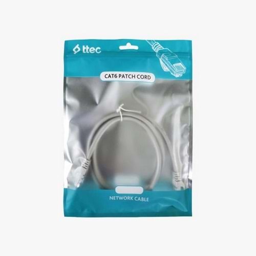 TTEC CAT6 İç Mekan PVC Kablo - 50CM Gri (TSS)