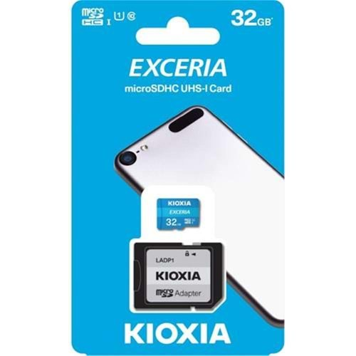 Kioxia 32GB Exceria microSDHC UHS-1 C10 100MB/sn Hafıza Kartı