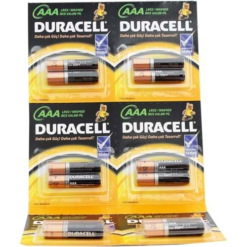 DURACELL 2 Lİ FİYAT AAA İNCE KALEM PİL