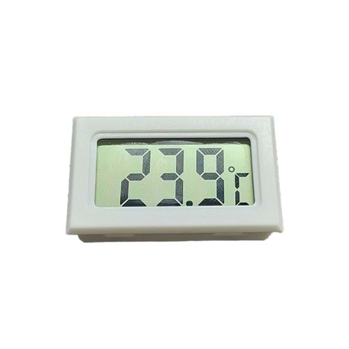 S LİNE Dijital Termometre ve Higrometre LCD Ekranlı Sıcaklık Nem Ölçer- Beyaz