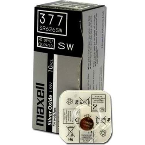 MAXELL SR377-626 SILVER OXIDE PİL(ADET FİYAT)