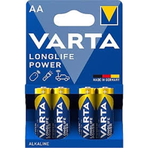 VARTA AA ALKALINE KALEM PİL 4 LÜ BLİSTER FİYATI MADE IN GERMANY