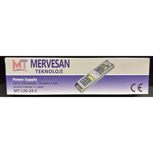 MERVESAN PREMİUM SERİ 24 V 5 A ULTRA SLİM METAL KASA ADAPTÖR