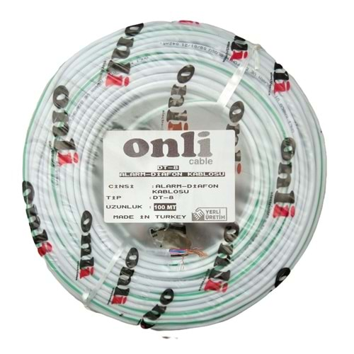 ONLİ DT 8 8*0,22 MM ALARM DİAFON KABLOSU 100 M FİYAT