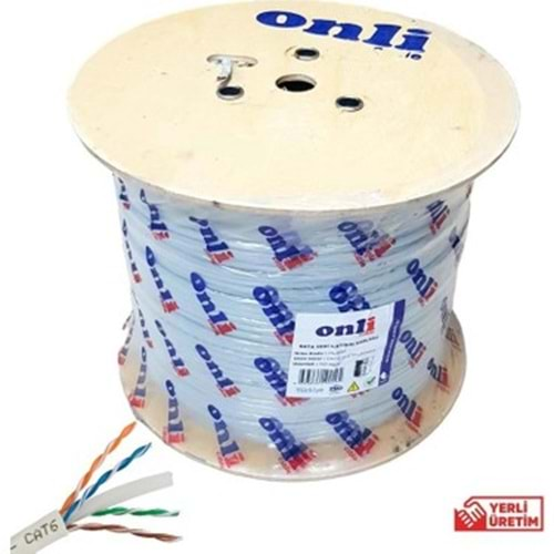 ONLİ CAT-6 (U-UTP) 24 AWG DATA VERİ İLETİŞİM KABLOSU 500 MT