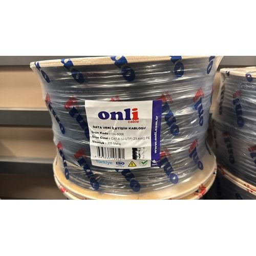 ONLİ CAT-6 (U-UTP) 23 AWG 305 METRE DIŞ MEKAN PE DATA VERİ İLETİŞİM KABLOSU 1