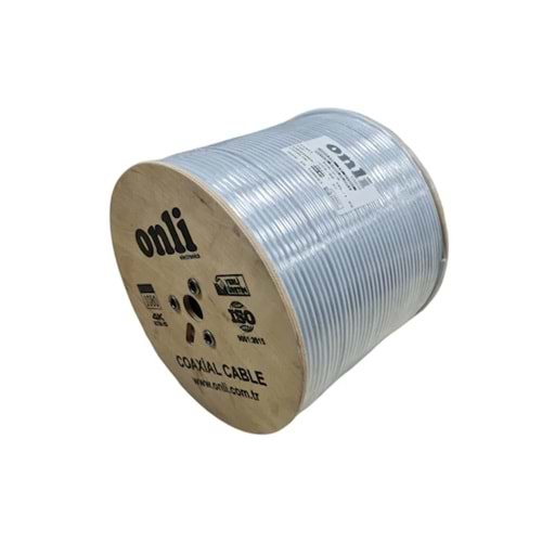 ONLİ RG6/U6 64 TEL 1.02 (CCS/AL) KOAKSİYEL ANTEN KABLOSU 500 MT FİYATI DHL