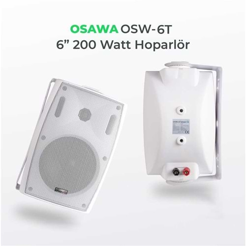 OSAWA 6 INCH SÜTUN HOPARLÖR BEYAZ