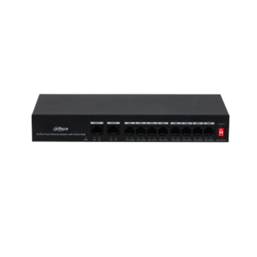 DAHUA 8FE PoE Port (65W), 2FE Uplink Switch