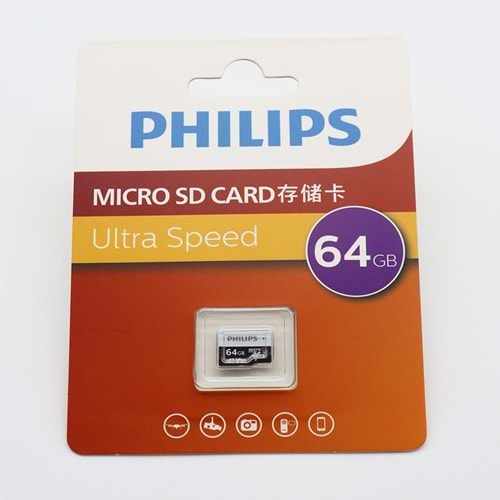 PHILIPS 64GB MİCRO SD HAFIZA KARTI