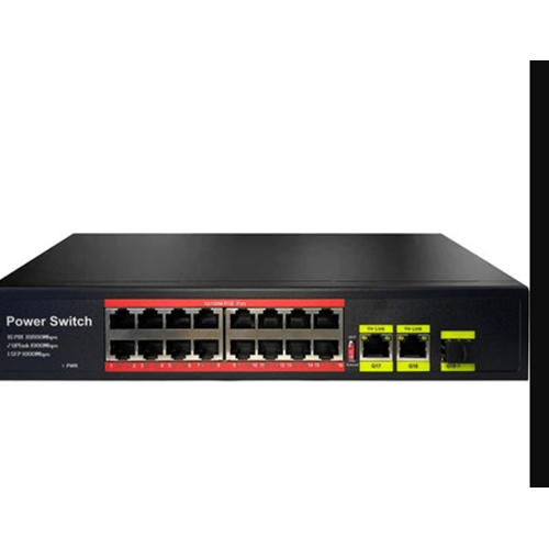URANIUM POE-1621SFP-200W 16 PORT 10/100 POE + 2 GIGABIT RJ45 + 1 SFP UPLINK RACK SWITCH 200W