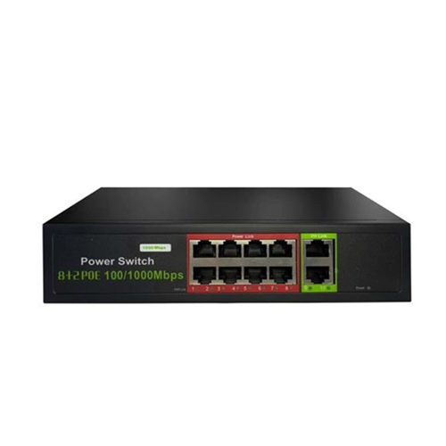 URANIUM POE-G8002-96W 8 PORT GIGABIT POE + 2 PORT GIGABIT UPLINK SWITCH 96W