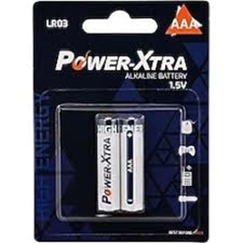 POWER XTRA AAA ALKALİNE İNCE KALEM PİL(ADET FİYAT)
