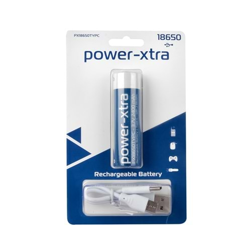 POWER-XTRA 3.7V 18650 2400 MAH Lİ-ON ŞARJLI PİL