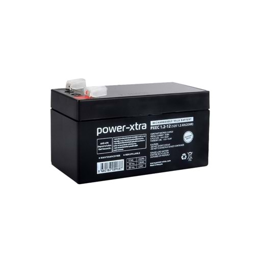 POWER XTRA PXEC1.2-12 12V 1.2 AH AKÜ