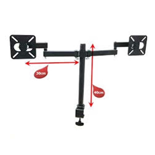 SETSE MASA TİP 13-27 INCH ÇİFT KOL APARAT