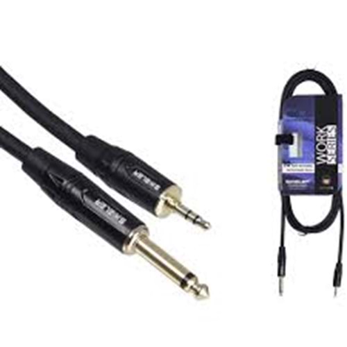 S.WIELER 1MT 6.3MM MONO-3.5MM STREO AUX KABLO