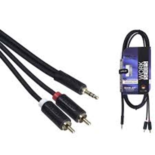 S.WIELER 1.5MT 2*RCA-3.5MM STREO AUX KABLO