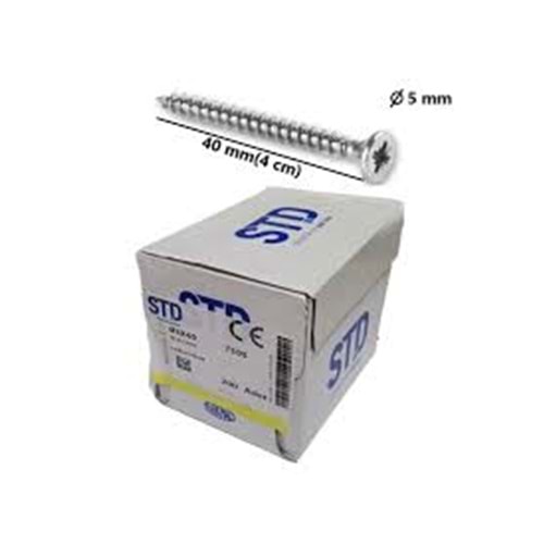 STD 5*40 SUNTA VİDASI (ADET FİYATI)