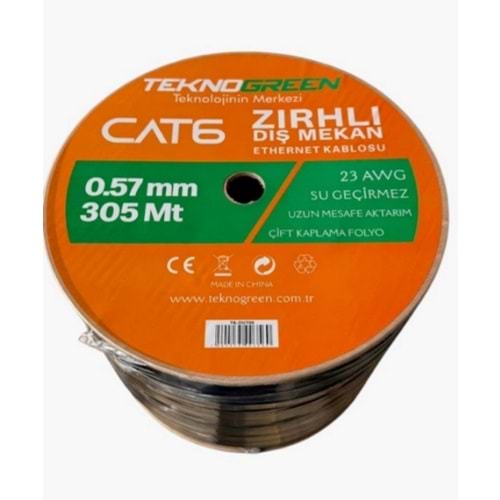 Teknogreen TK-OUT06 Dış Mekan Cat6 Kablo 305m