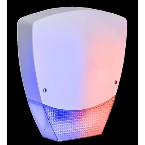 TRK 220 VOLT SAHTE ALARM SİRENİ KIRMIZI MAVİ FLAŞÖRLÜ