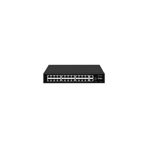 ttec 26300PG 24 Portlu, 10/100 Fast Ethernet, Tak Çalıştır Switch, 2 Gigabit Uplink, 24 Port PoE+(300W) (TSS)