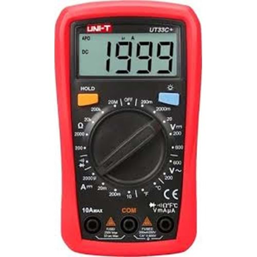 Unit UT33C+ 600v Dijital Multimetre - Uni-t Ölçü Aleti