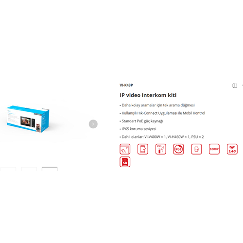 HİLOOK IP İNTERKOM VİLLA DİAFON SETİ İÇ ÜNİTE+DIŞ UNİTE + ADAPTÖRLERİ DAHİLDİR
