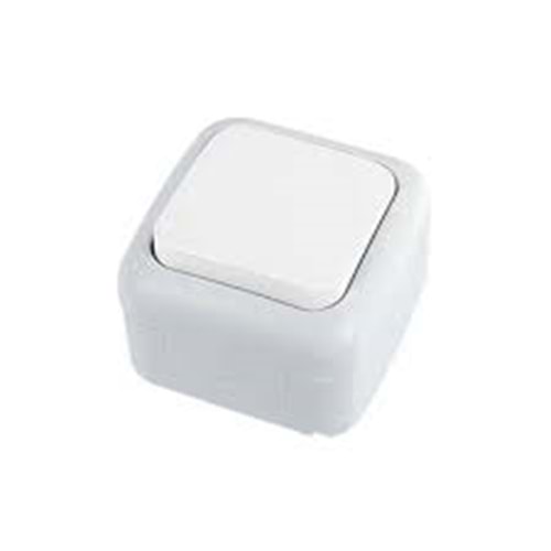 Viko Palmiye Sıva Üstü Light Anahtar Beyaz