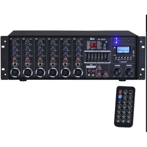 WÖLLER 2*500 W 2 KANAL HAT TRAFOLU MİKSER AMFİ (BÜYÜK CAMİLER İÇİN)