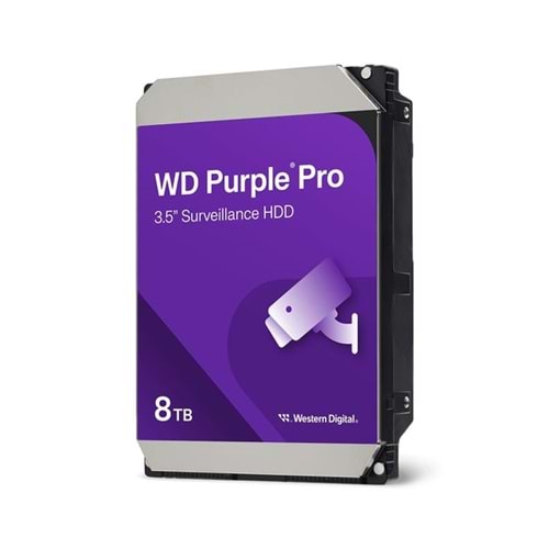 Wd 8Tb Purple 7200RPM 256MB 7x24 Güvenlik Harddisk
