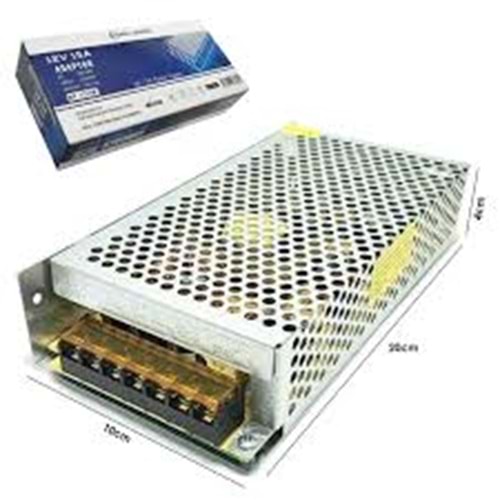 WELLPOWER 12 V 15 A BÜYÜK METAL KASA ADAPTÖR DHL