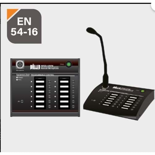 Wöller WPER-12RPM EN54 Acil Anons Mikrofon Ünitesi