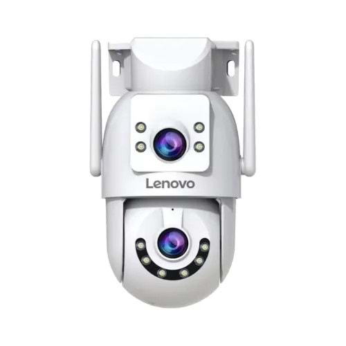 LENOVA 3 MP + 3 MP ÇİFT LENS Wi-Fi PT KAMERA (UYGULAMA:cam720,GECE RENKLİ GÖRÜŞ,HAREKET ALGILAMA,SESLİ UYARI,256 GB SD KART)