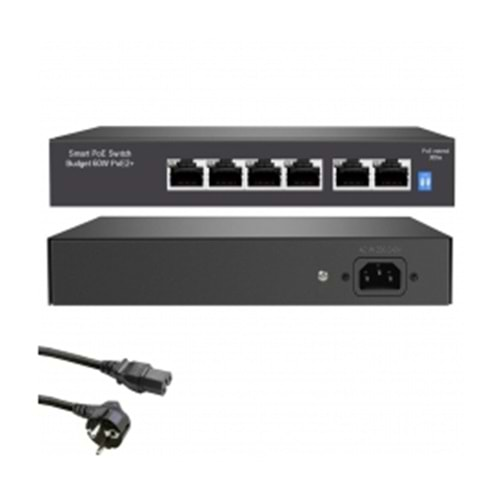 ZTECH 4+2 POE SWITCH 78 W DHL