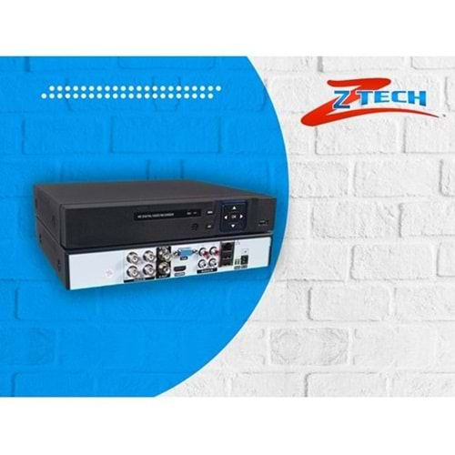 ZTECH 4 KANAL DVR 5 MP HYBRID 4 SES VİDEO OUTLU DHL