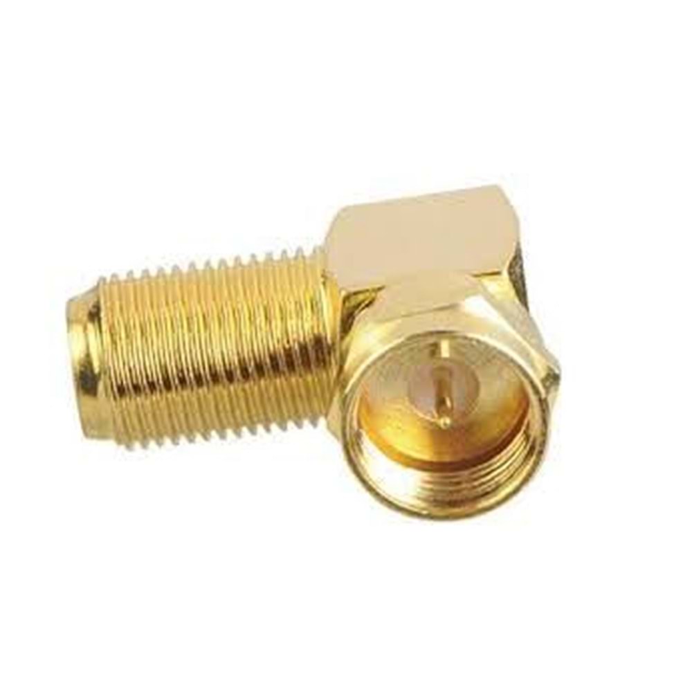 POWERMASTER PM-2902 L TİP 90 DERECE GOLD KAPLAMA ÇEVİRMELİ HIZLI F KONNEKTÖR