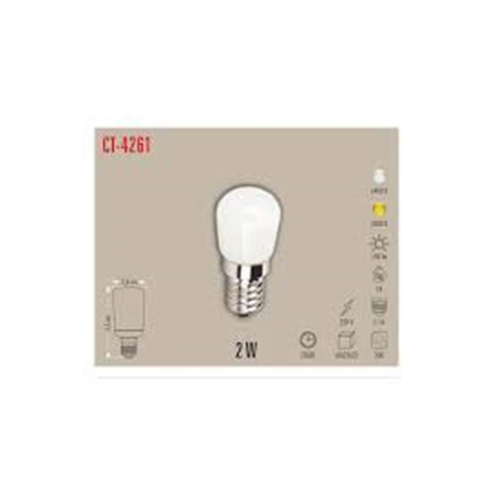 CATA CT 4261 2W Buz Dolabı LED Ampul 3200K ...