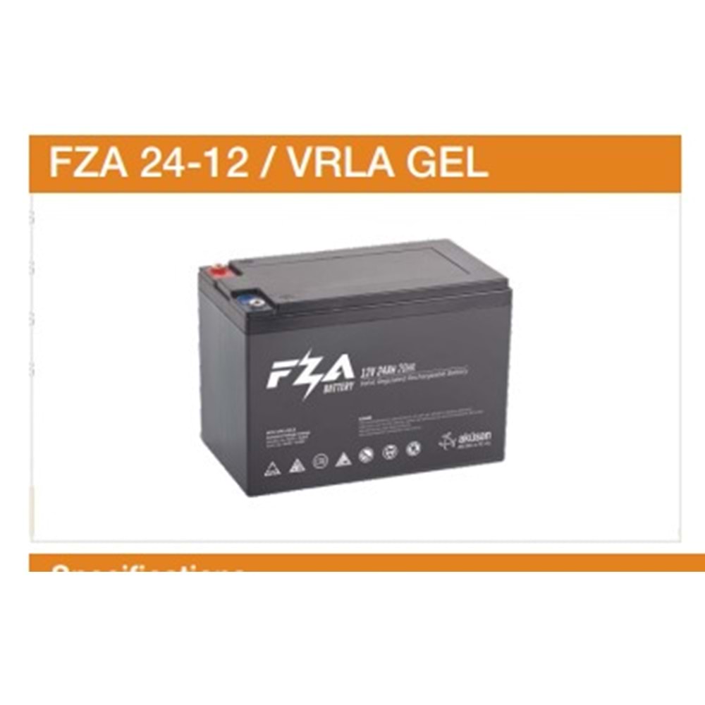 FEZA A12V 24AH MOTORSİKLET VRLA JEL AKÜ