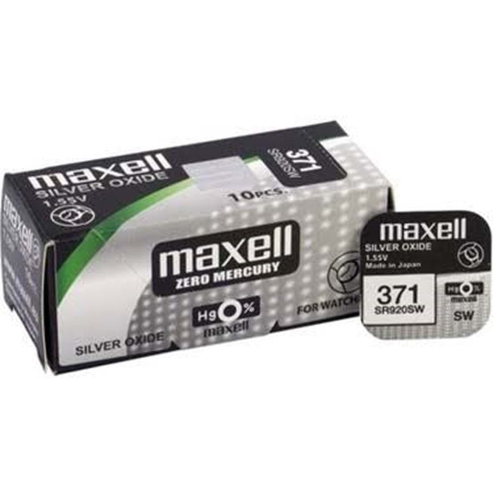MAXELL SR371-920 SILVER OXIDE PİL(ADET FİYAT)