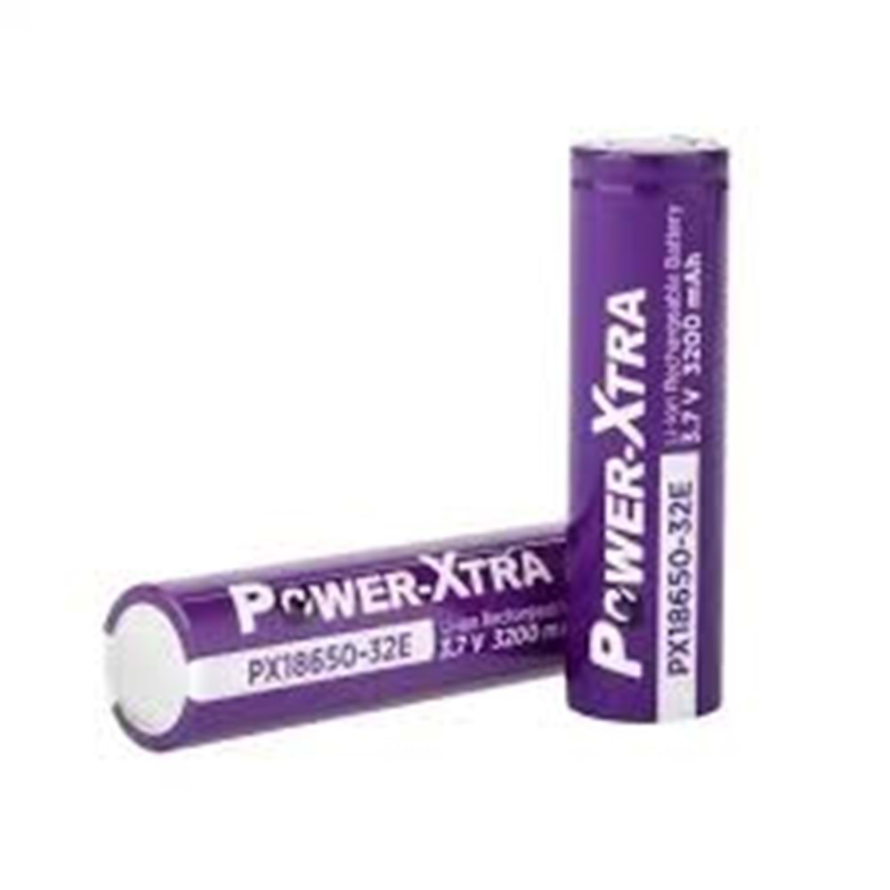 POWER-XTRA 18650-32E - 3.7 V3200 MAH LİON ŞARJLI PİL