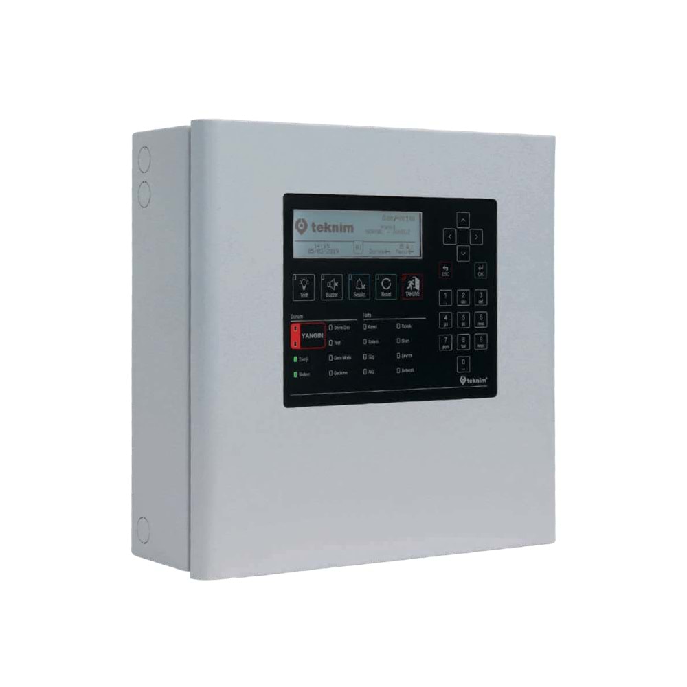 TEKNİM AKILLI ADRESLİ YANGIN ALARM PANELİ 1 LOOP,NETWORK EDİLEBİLİR